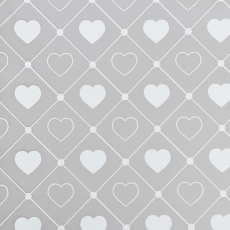 Matte film "Hearts", 58*58 cm, white-2
