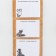 Blocks of paper with torn sheets "Raccoon"
