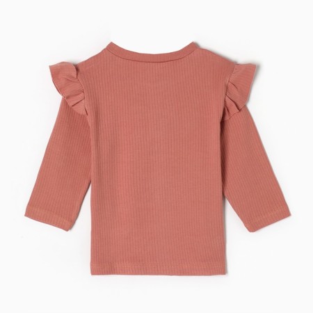 Kit for girls (longshit/pants), powder color, height 68 cm-3