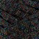 Knitted yarn "Ribbon" with Lurex 85m/170 ± 5 g (black, lurex: rainbow)