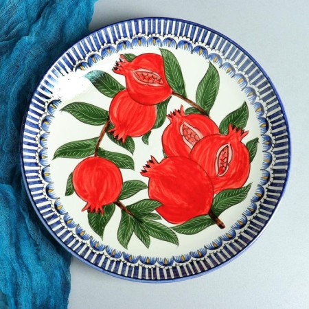 Round Light "Grenat", 31 cm, blue border-1