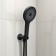 Connection for shower hose IDDIS SLIBL00I62, with a watering orger holder, 69 x 60 mm, black 97726