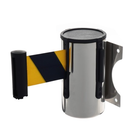 Wall block with exhaust ribbon-470cm yellow black, height-13.5cm, width 11cm