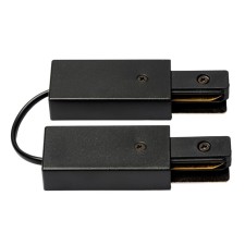 The connector for 2 tire pipelines type G, flexible. Single -phase. Uniel, IP20, black color