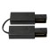 The connector for 2 tire pipelines type G, flexible. Single -phase. Uniel, IP20, black color