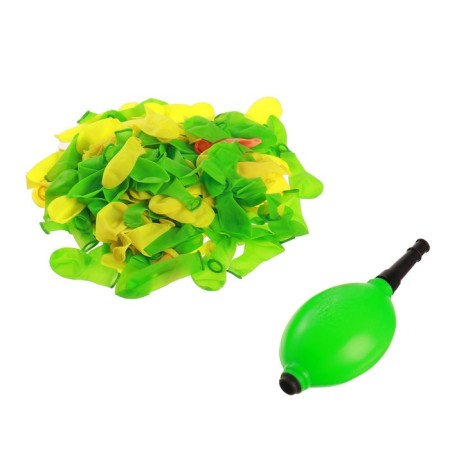Water bombs “Bit the target”, 200 pcs., With a pump and a nozzle, the color of mix-2