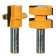 Set of milling pas-ship Encor 10603, wooden box, D = 12 mm, 38.1 x 28.6 mm, 2 pcs.