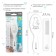 A set of hair combs 2 pcs. "Bear" Basic, white color