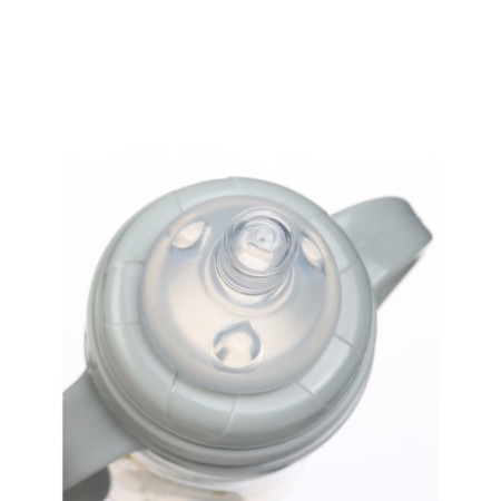 A bottle for feeding, a wide throat, with handles, 150 ml, color gray color-7