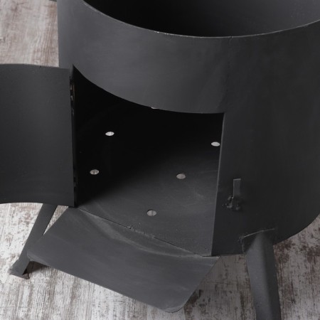 Bake under a cauldron 22 l d = 46 cm, with a chimney, with a door-3