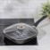 Granit Ultra Grille pan, 26 × 26 cm, removable handle, glass cover, anti-stick coating, black color