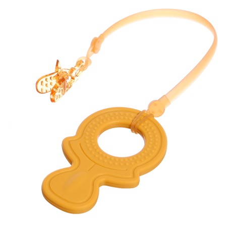 Set of teething: hare, elephant, whale, bottle + lace, 4 pcs.-8
