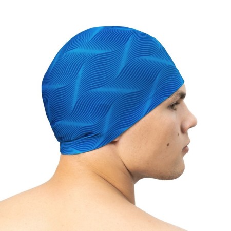 Шапочка для плавания взрослая ONLYTOP Swim, тканевая, обхват 54-60 см-6