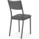 STULL OF THE MALLICAR CARCAS METAL/ECOKOZHA, graphite/gray 39x51x84 cm