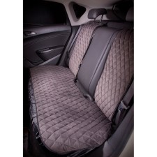 Alcantara cape, back 3 objects, gray