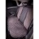 Alcantara cape, back 3 objects, gray