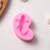 Mold Dolyana "Fish", silicone, 7.2 × 4.7 × 2.3 cm, pink color