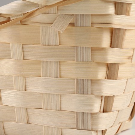 Wicker basket, D14 x 13 x H6.5 x 11 x 20 cm, bamboo-5