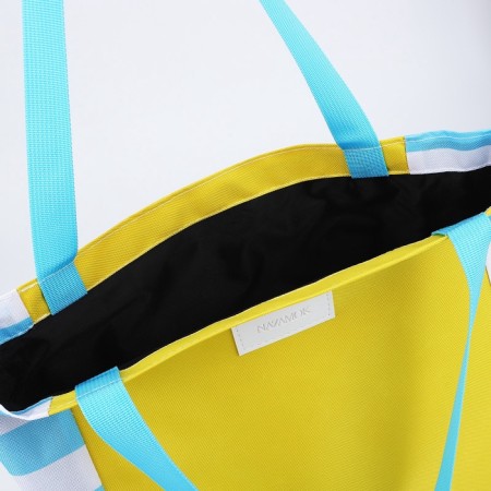Bag Women's Beach Nazamok, 40x40cm, yellow color-6