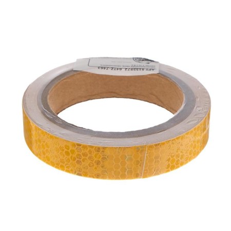 Reflective tape, self -adhesive, yellow, 2 cm x 8 m