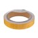 Reflective tape, self -adhesive, yellow, 2 cm x 8 m