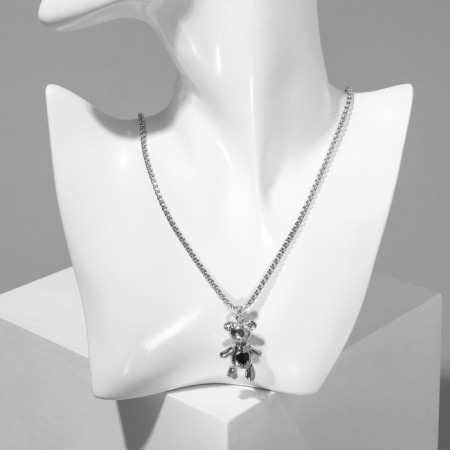 Piece "Bear" smooth, silver color, 70 cm-2