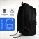 Youth backpack on a zipper, 4 pockets, black/blue color
