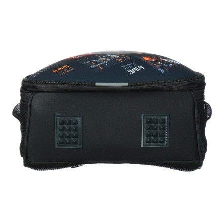 School backpack 38 x 30 x 16 cm, ergonomic back, Stavia "dinosaur 1", black-6