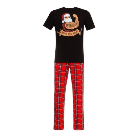 Pajama New Year's male KAFTAN "New Year", red/black color, size 54-7
