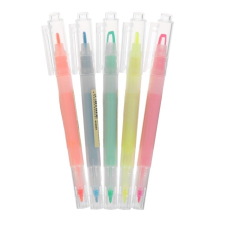 A set of markers-textbooks of 5-sided colors with a window for viewing text-2