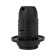 Plastic heat -resistant pendant cartridge with an E14 ring, black rexant