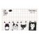A set of magnetic bookmark for books Calligrata 4 pieces, "Cats", mix