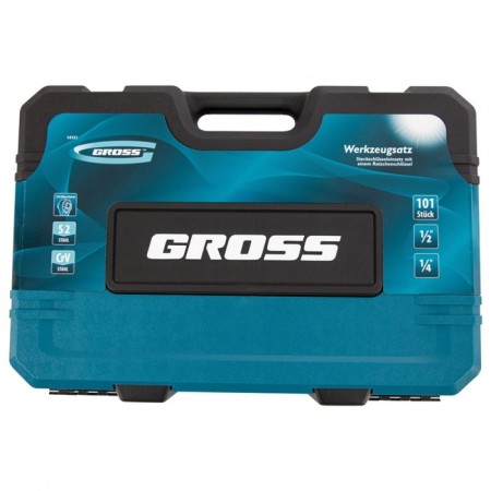 Tool set GROSS 14151, 101 before, 120 teeth, CRV, 1/4 ", 1/2"-6
