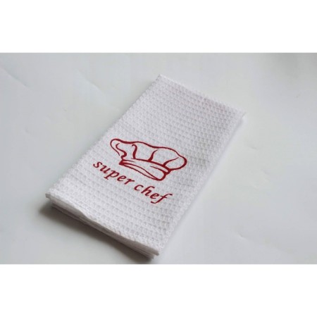 Kitchen CHEF: take, mittens, towel 38x63 cm, red color red-2