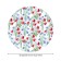Tables on the table "Field bouquets", round, oxford, elastic band, size 120x120 cm, diameter 75-100 cm