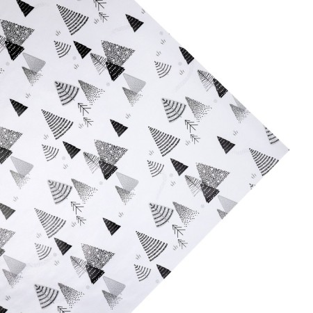 Glossy packaging paper "New Year's forest", 70 x 100 cm, New Year-1