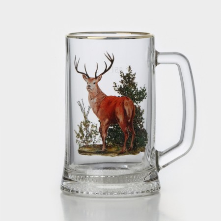 Glass glass for beer "Trophy hunting", 500 ml-7