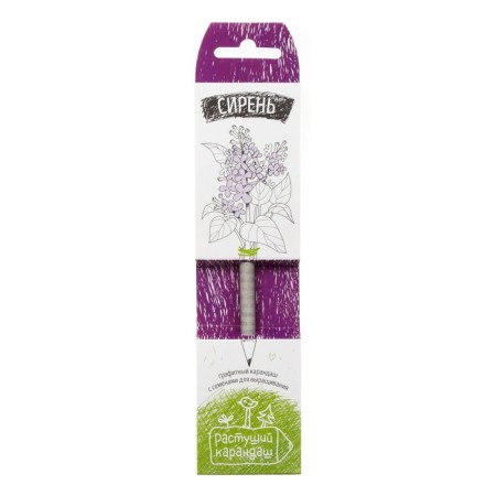 Growing gift pencil "Lilac" 1 pc.-1