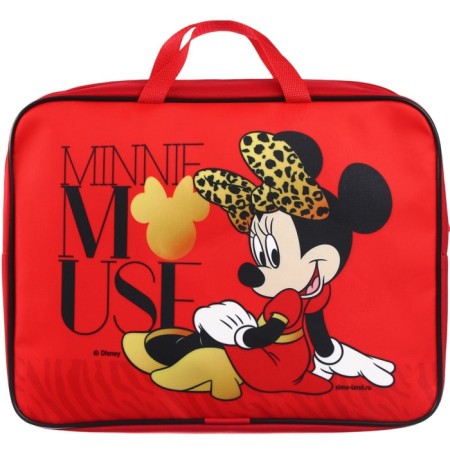 Folder with A4 handles, 35x27 cm, textiles, Minnie Mouse-3