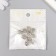 Busina for creativity Metal "Eagle" silver 1.1x1.1 cm