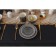 Ceramic dessert plate "Flying", D = 20.5 cm, black color