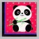 Paper napkins "Panda with balls", in a set of 20 pcs.
