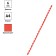 Springs plastic D = 06 mm OfficeSpace, red, 100 pcs.