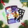 A set of cards for drawing by light "New Year", 5 pcs