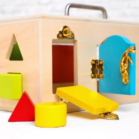 Bizikub "Suitcase with locks and sorter" 17 × 31 × 17 cm-2