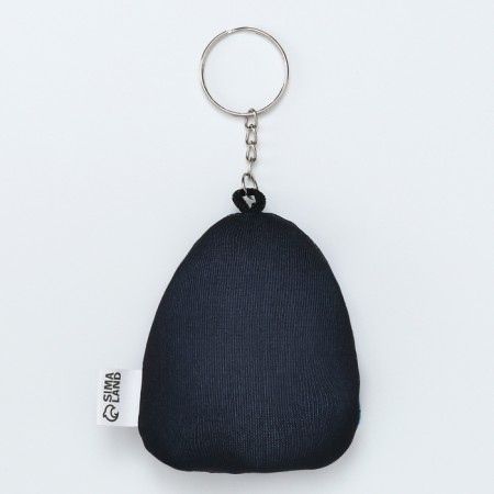 Key keychain soft "snake in the egg", black, for the New Year-3