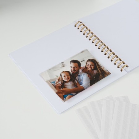 Photo album Brauberg White Line, size 22x22 cm, 20 white sheets-14