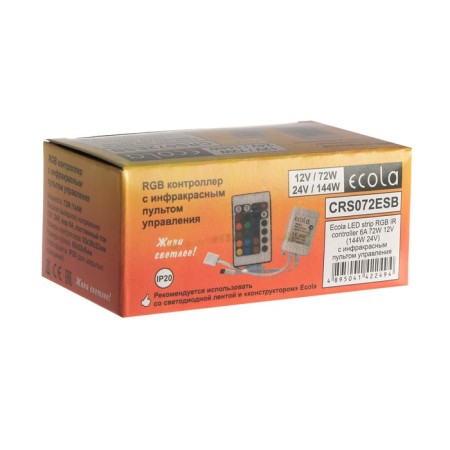 Ecola controller for RGB tape, 12 - 24 V, 6 A, remote control-6