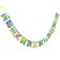 Paper garland with the tape "Treasures of the Pirates"