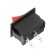 Red switch, 250 V, 6 A, 2 contacts, RWB-201, SC-768, Mini size